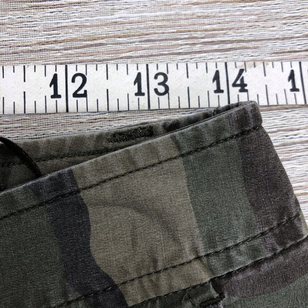 INC International Concepts Petite Crop Camo Cargo Pants Adjustable Side Ruching - Picture 10 of 16